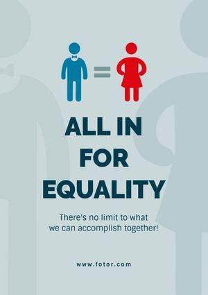 equality poster template  ideas  design fotor