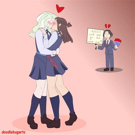 akko x diana photo with images little witch academy