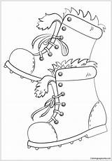 Boots Coloring Winter Pages Color Coloringbay Printable sketch template