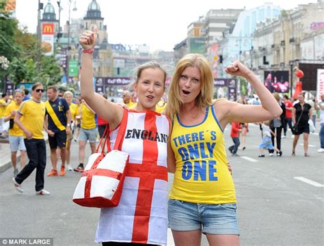 Euro 2012 England Fans At Sweden Match Daily Mail Online