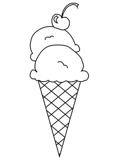 double scoop ice cream cone coloring pages ice cream coloring pages