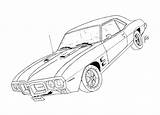 Firebird Drawing Pontiac Camaro Coloring Drawings 1969 Outline Sketch Getdrawings Seventies Template Chevrolet sketch template