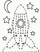 Rocket Kids Ship Space Color Worksheets Preschool Worksheet Crafts Trace Kindergarten Theme Dot Coloring Pages Outer Craft Dots Toddler Actvities sketch template