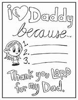 Coloring Girl Dad Pages Father Daddy Print Fathers Daughter Activity Because Children Pdf Version sketch template