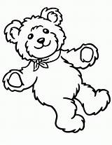 Stuffed Orsetto Everfreecoloring Toddlers Getdrawings Teddybear Orso sketch template