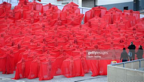 participants pose for spencer tunick as part of spencer tunick s nude