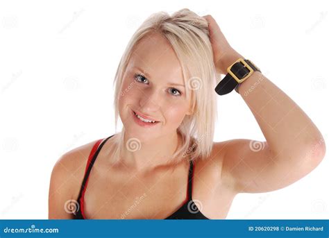 hand  hair stock photo image  hair blue attractive
