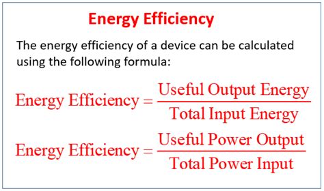 efficiency  energy transfer examples solutions  notes