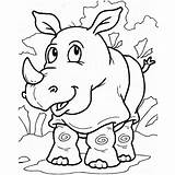 Preschool Rinoceronti Preschoolcrafts sketch template