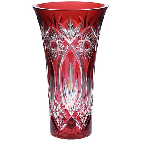 red crystal vase  sale  stdibs