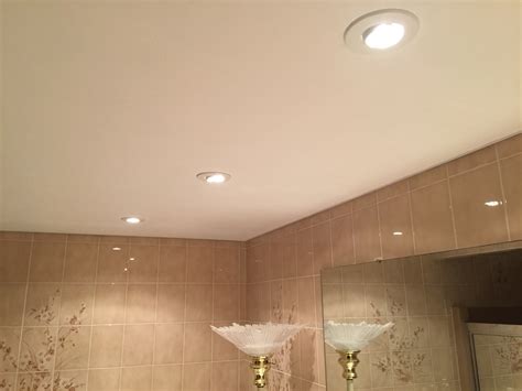 recessed bathroom lights installed    electric llc