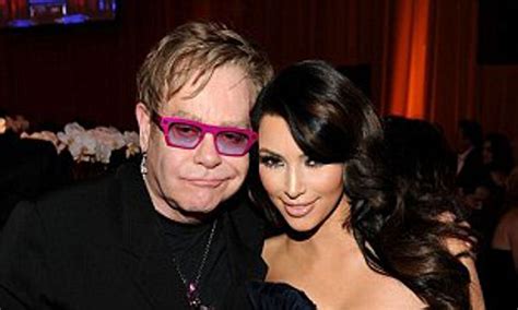 Kim Kardashian Elton John Party