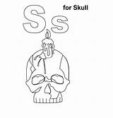 Skull Coloring Pages Printable Kids sketch template