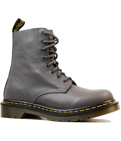 dr martens pascal retro mod nappa leather  eyelet boots  lead