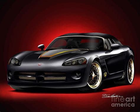 dodge viper whitfield edition drawing  danny whitfield