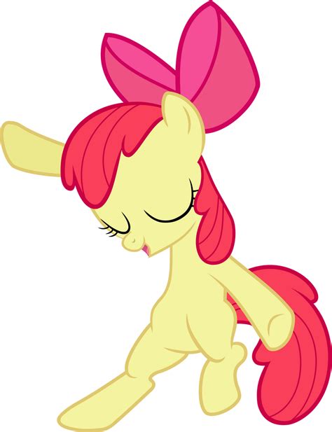 mlp apple bloom showing  dance moves   floppychiptunes