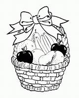 Basket Fruit Coloring Drawing Kids Fruits Pages Sketch Thanksgiving Easy Colouring Printable Drawings Getdrawings Paintingvalley Draw Popular Decorate Ribbon Comments sketch template
