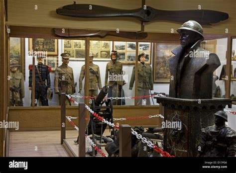 interior  ww sanctuary wood museum hill  showing weapons  uniforms  world war