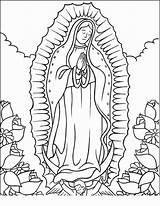 Guadalupe Virgen Divyajanani sketch template