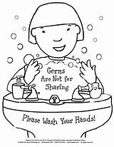Germs Coloring Preschool Kids Printable Hygiene Printables Worksheets Board Choose Pages Classroom sketch template