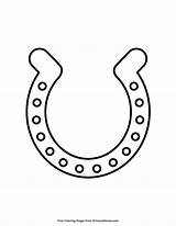 Horseshoe Coloring Pages Printable Lucky St Color Horse Patrick Getcolorings Print Getdrawings Visit Choose Board Ebook sketch template