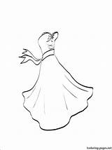 Coloring Pages Dress Dresses Prom Princess Printable Getcolorings Color Girls Girl Getdrawings Colorings Recommended sketch template