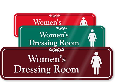 womens dressing room showcase wall sign sku se