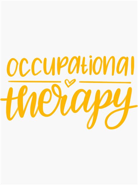 occupational therapy sticker  sale  charlysey redbubble