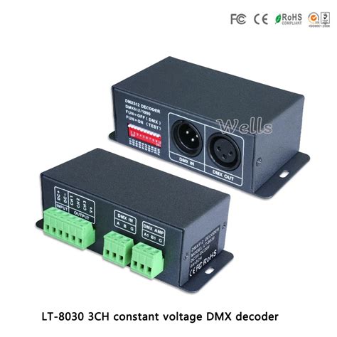 lt  led constant voltage dmx pwm decoder dc  inputa channel output led comtroller