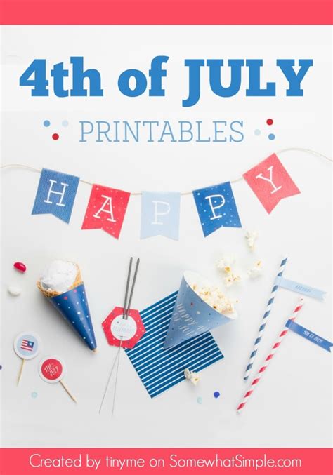 july party printables  simple
