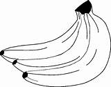 Banana Coloring Colouring Pages Fruit Beneficial sketch template