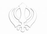 Khanda Wallpaper Symbol Punjabi Sikh Sikhism Simple Comments Wallpapersafari sketch template