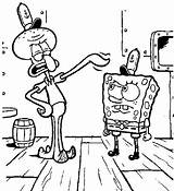 Coloring Pages Spongebob Nickelodeon Printable sketch template