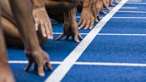 high performance athletes   track  training