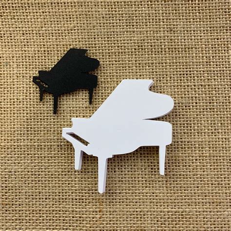 piano paper cut outs set   piano die cuts grand piano etsy