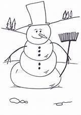 Snowman Frosty Printablee sketch template