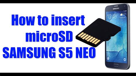 insert microsd card samsung  neo youtube