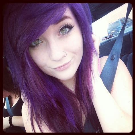 32 Best Purple Emo Scene Hair Images On Pinterest