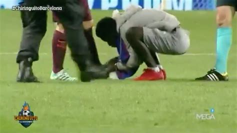 pitch invader kisses the feet of messi will never wash