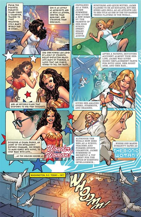 Wonder Woman 77 Meets Bionic Woman Comic Book
