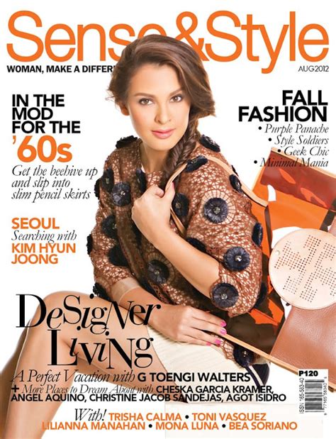 g toengi covers sense and style magazine august 2012 issue