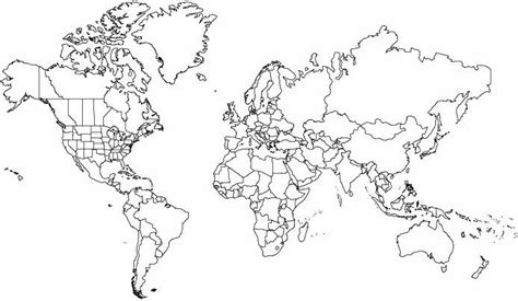 coloring page map   world