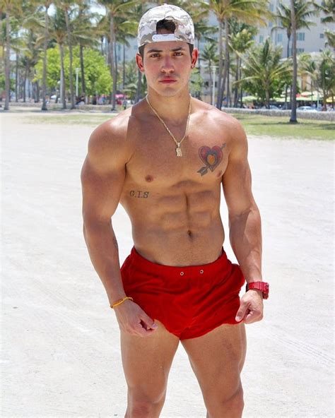 Shirtless Male Muscular Beefcake Hard Body Bare Foot Speedo Jock Photo