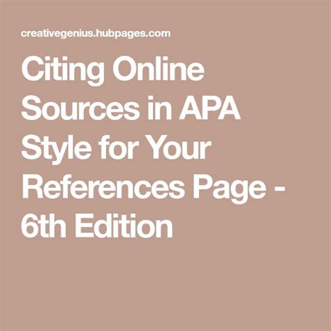 citing  sources   style   references page