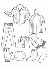 Kleidung sketch template