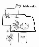 Nebraska sketch template