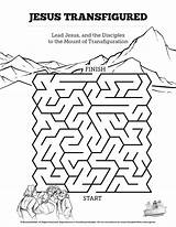 Transfiguration Maze Mazes Activity Disciples Sharefaith sketch template