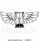 Flies Time Clipart Royalty Hour Glass Illustration Rf Illustrations Prawny sketch template