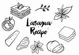 Lasagna Lasagne Vecteezy Freie Gezeichnete Bearbeiten Uidownload sketch template