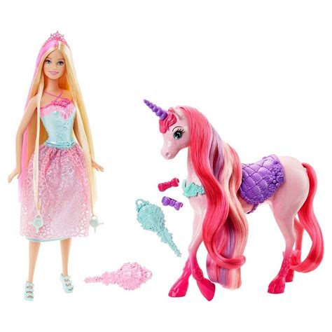 barbie princess  unicorn giftset barbie princess unicorn doll